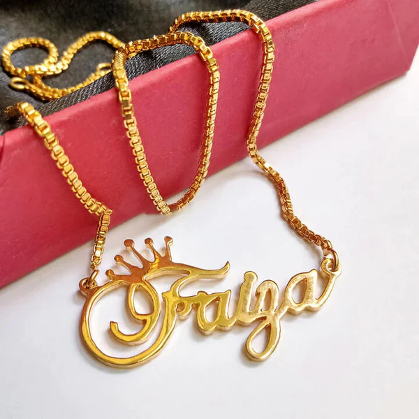 Crown Name Necklace