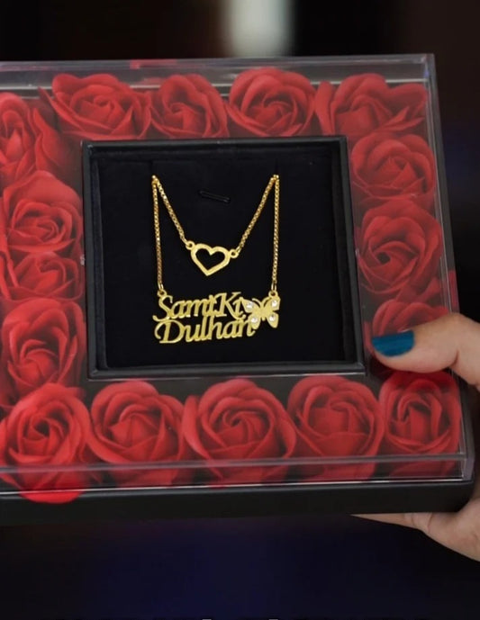 Double Chain Name Necklace