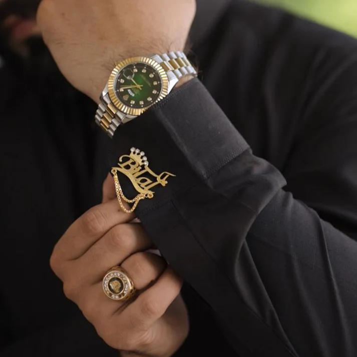 Crown Stone Cufflink