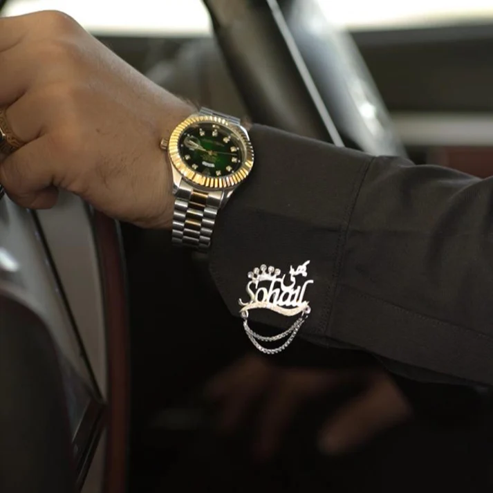 Crown Stone Cufflink