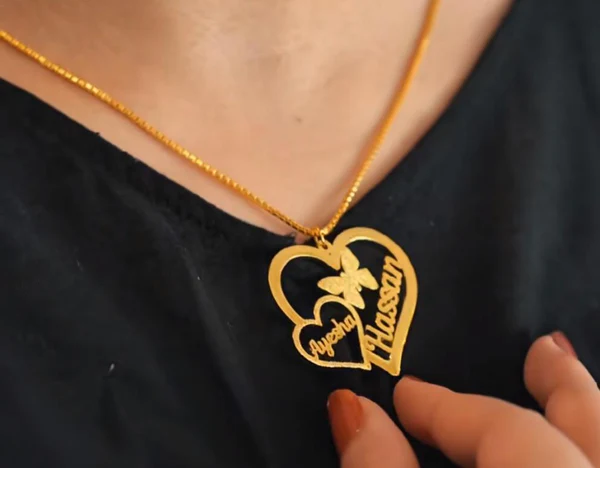 Double Heart Necklace