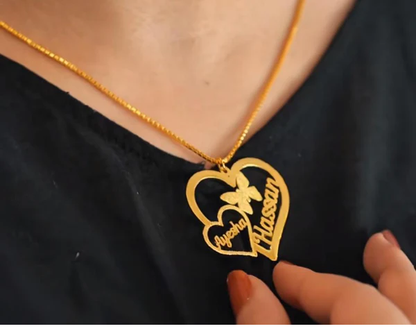 Double Heart Necklace